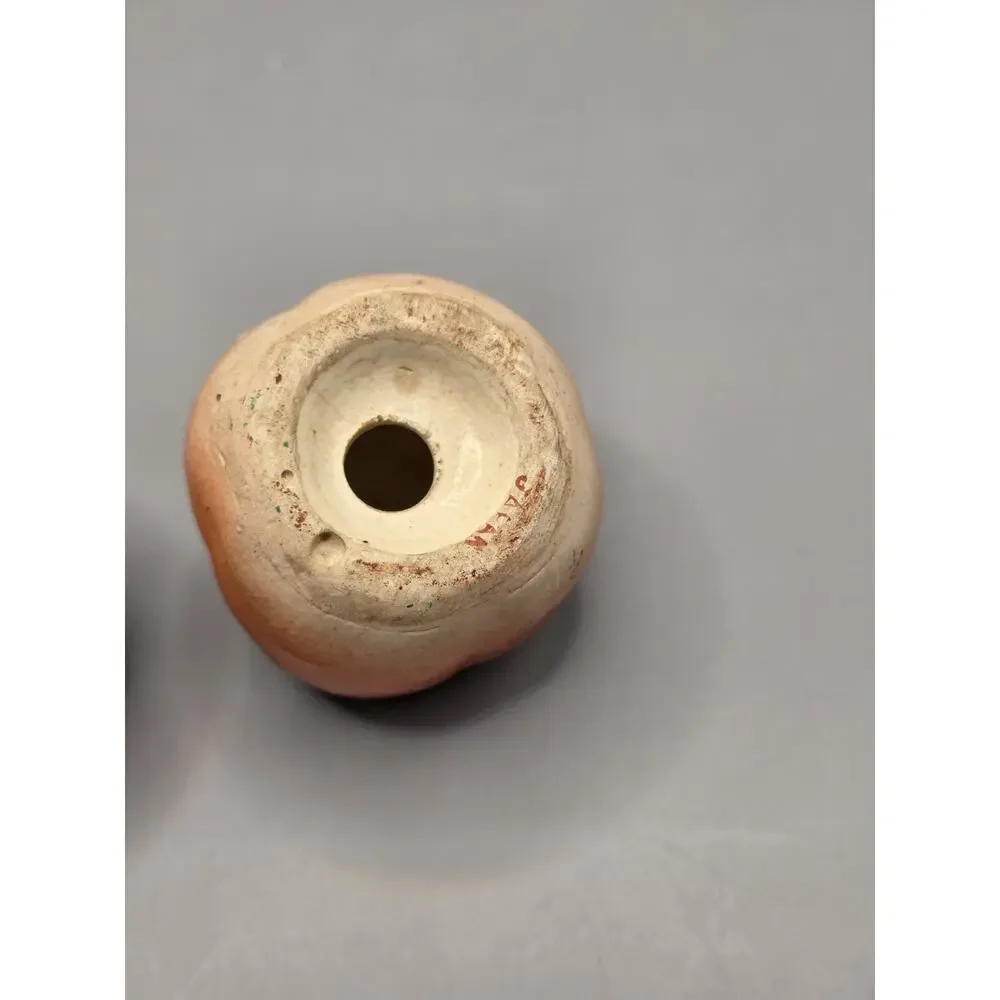 Vintage Tomato(Peach?) Salt Pepper Shakers Japan MCM-see Photos